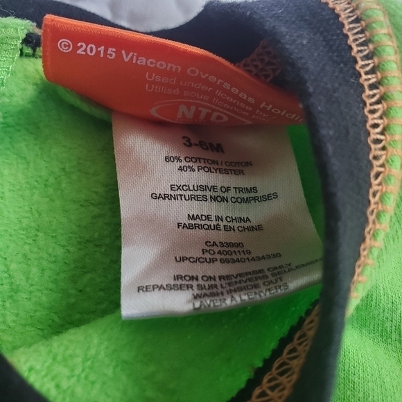 TMNT Footless Jumper 3-6 Months - Picture 5 of 7